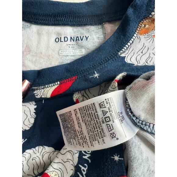 Old Navy Christmas Santa PJS size 6 Small unisex - Picture 3 of 6